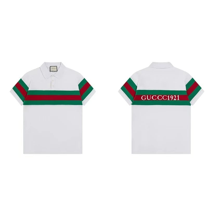 Gucci Shirts Short-Sleeve Polo Shirt — 39