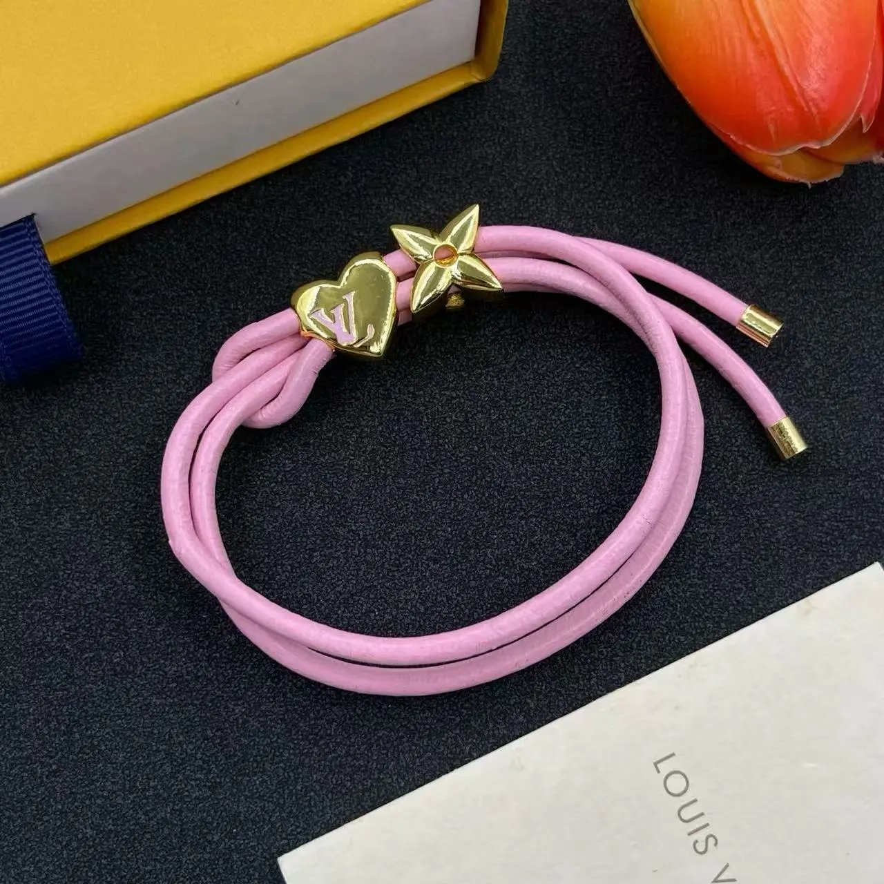Louis Vuitton Jewelry Leather Bracelet — 27
