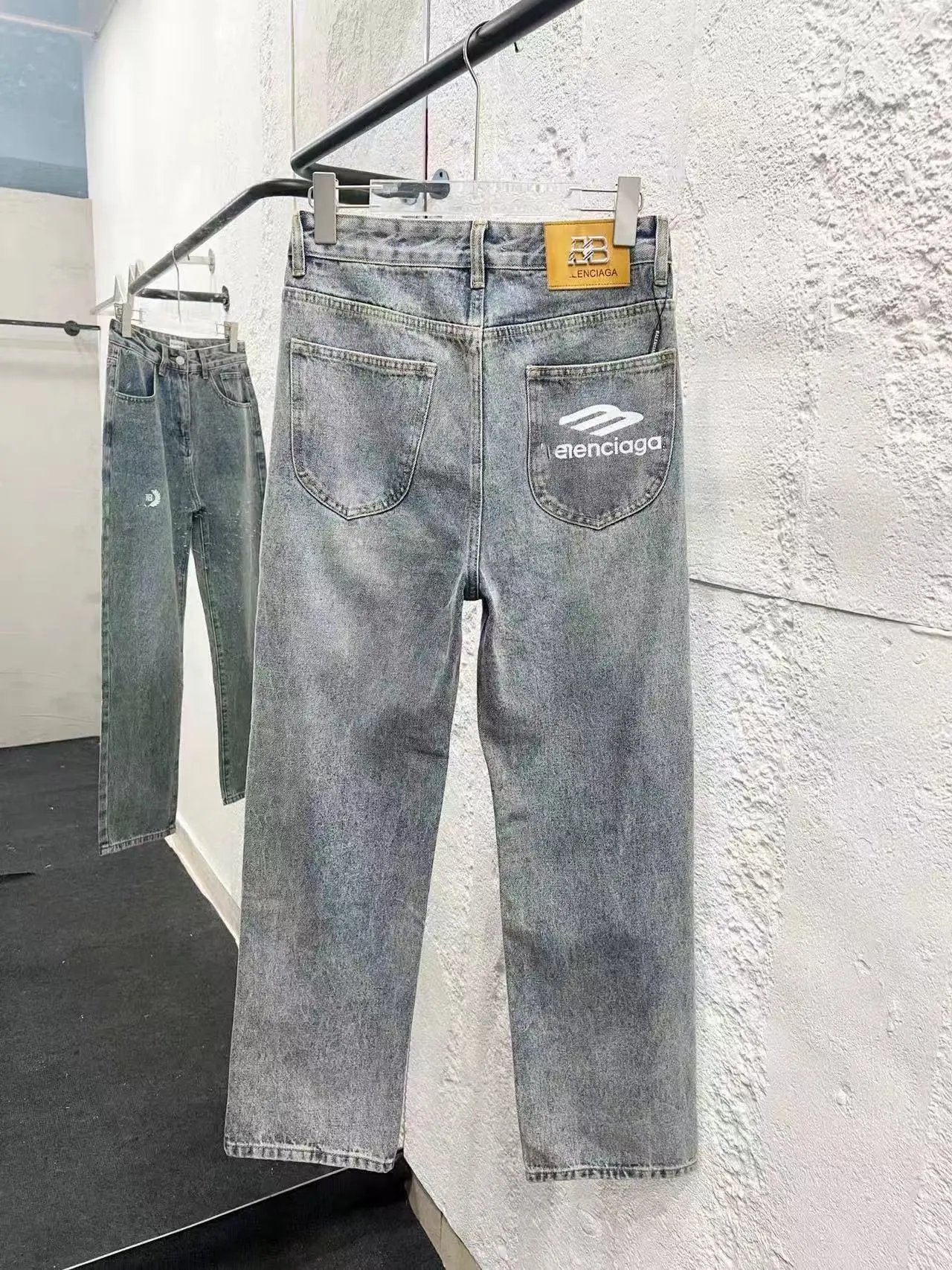 Balenciaga Jeans Denim with logo print, side stripes, or flared-leg designs — 23