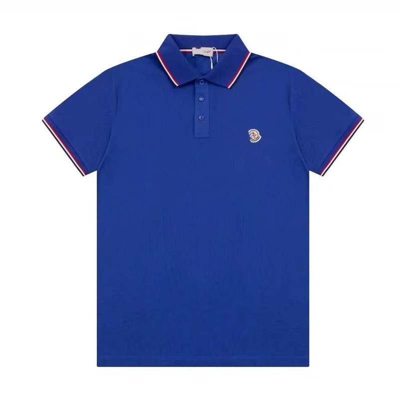 Moncler Shirts Short-Sleeve Logo Polo Shirt — 30