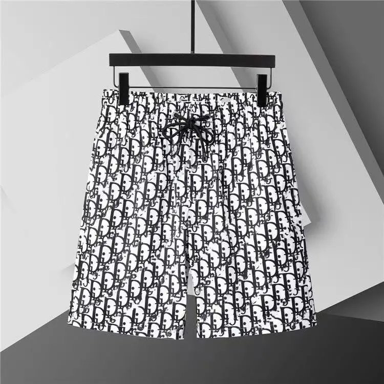Dior Swimwear Logo Print Swim Shorts — 01 Black