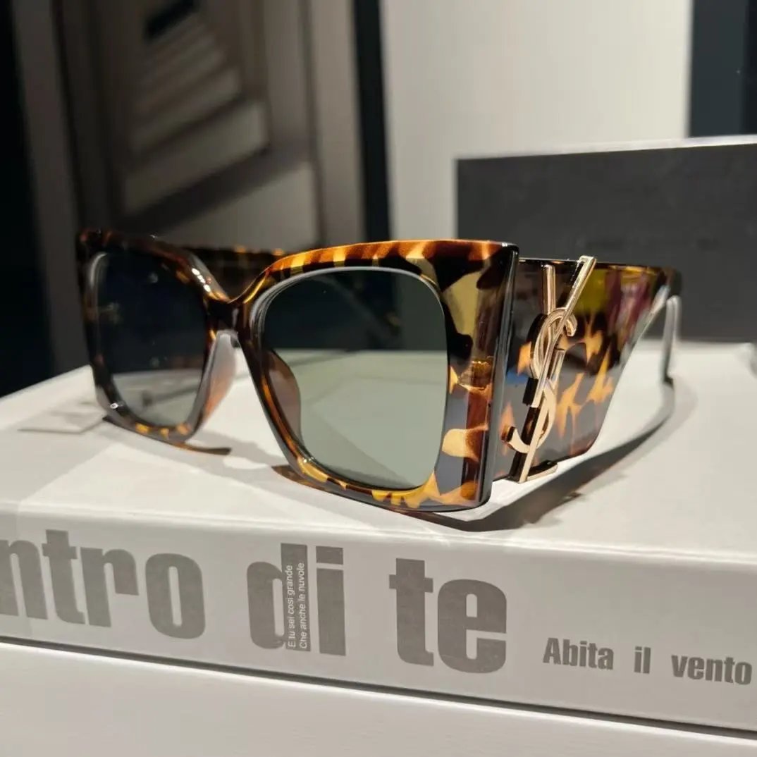 Saint Laurent Eyewear Cat-Eye Sunglasses with YSL Logo Temples — 33