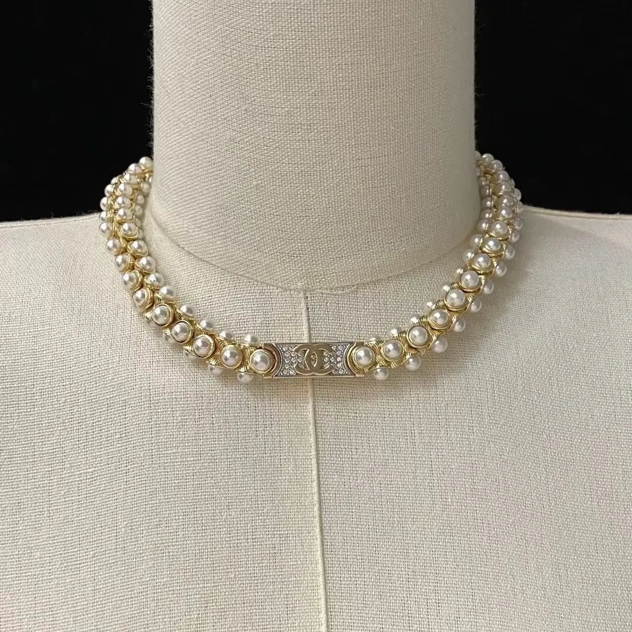 Chanel Jewelry Logo Pendant Necklace — 25