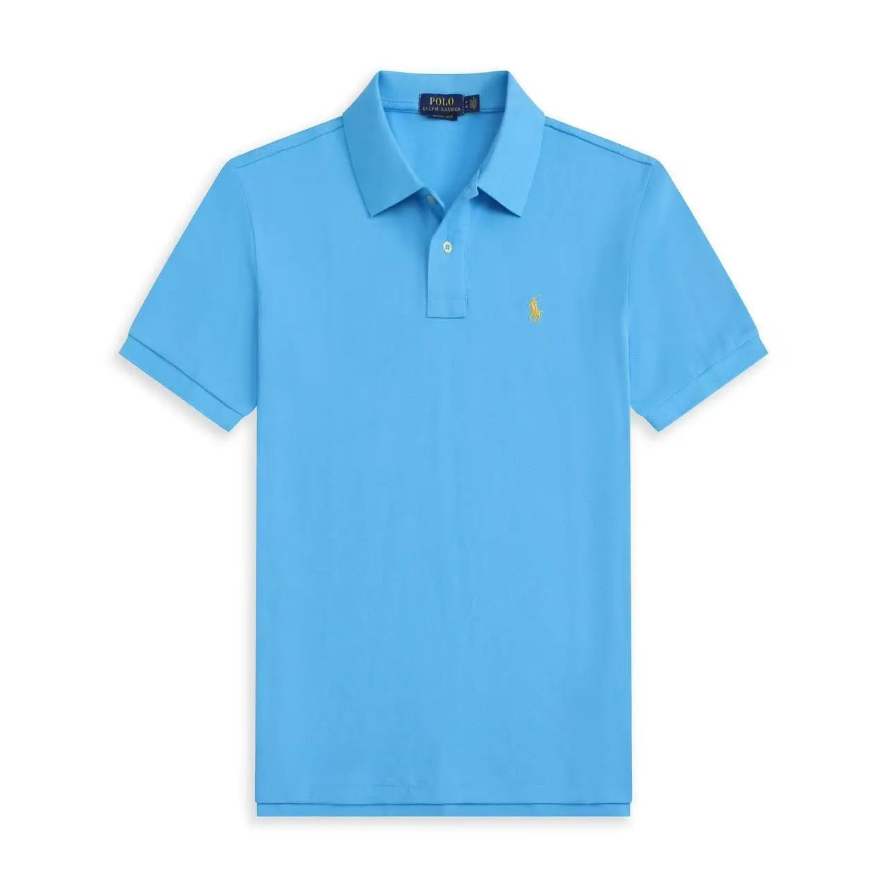 Unbranded T-Shirts Short-Sleeve Polo Shirt with Embroidered Horse Motif — 25