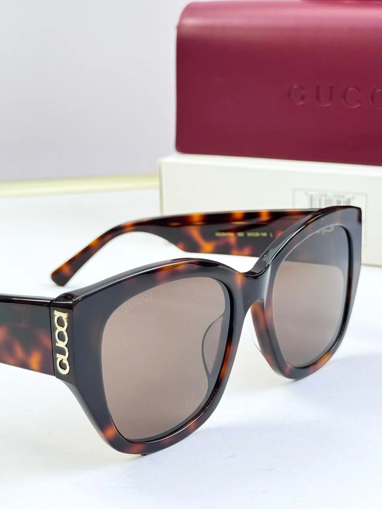 Gucci Eyewear Square Metal-Frame Sunglasses — 20