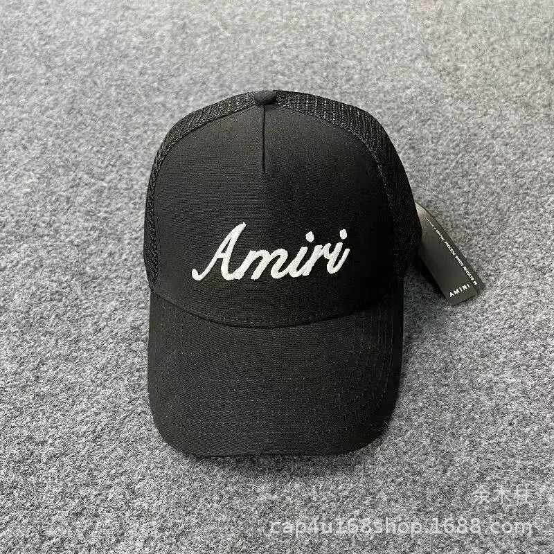 AMIRI Hats Mesh Trucker Cap with Embroidered Logo — 19