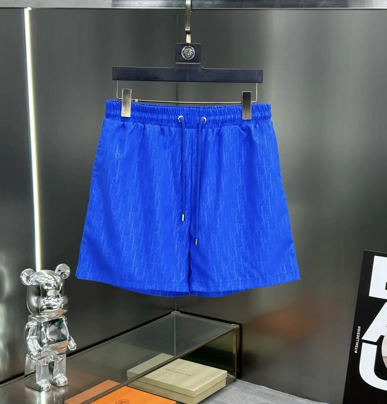 Dior Swimwear Logo Print Swim Shorts — 25