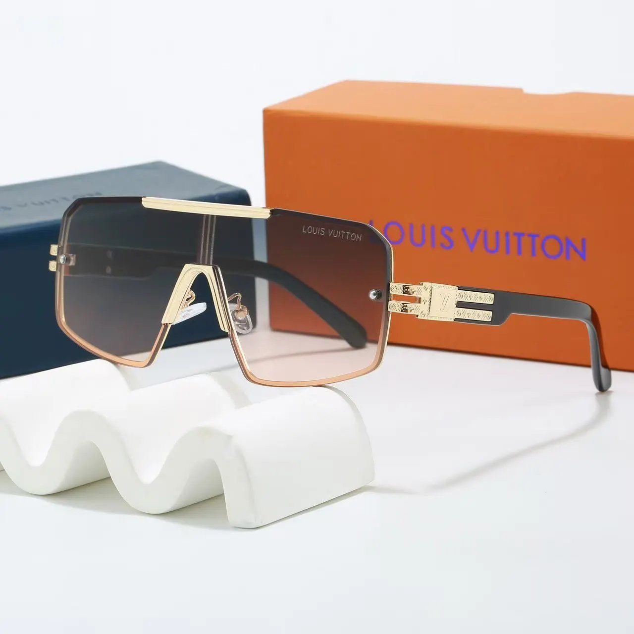 Louis Vuitton Eyewear Monogram Shield Sunglasses — 14