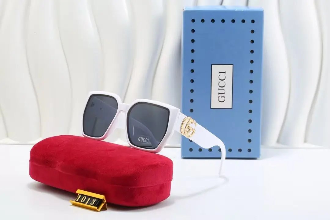 Gucci Eyewear Square Metal-Frame Sunglasses — 12