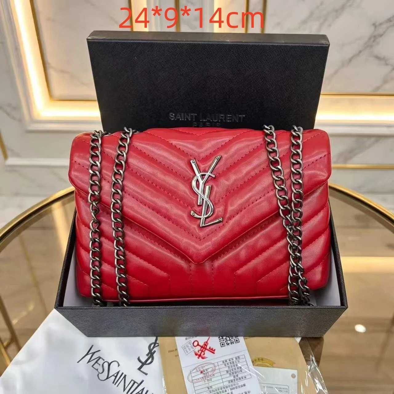 Saint Laurent Crossbody Bags YSL Monogram Flap Bag — 15