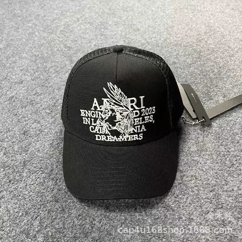AMIRI Hats Mesh Trucker Cap with Embroidered Logo — 20
