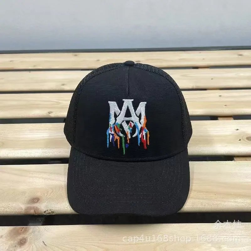 AMIRI Hats Mesh Trucker Cap with Embroidered Logo — 32