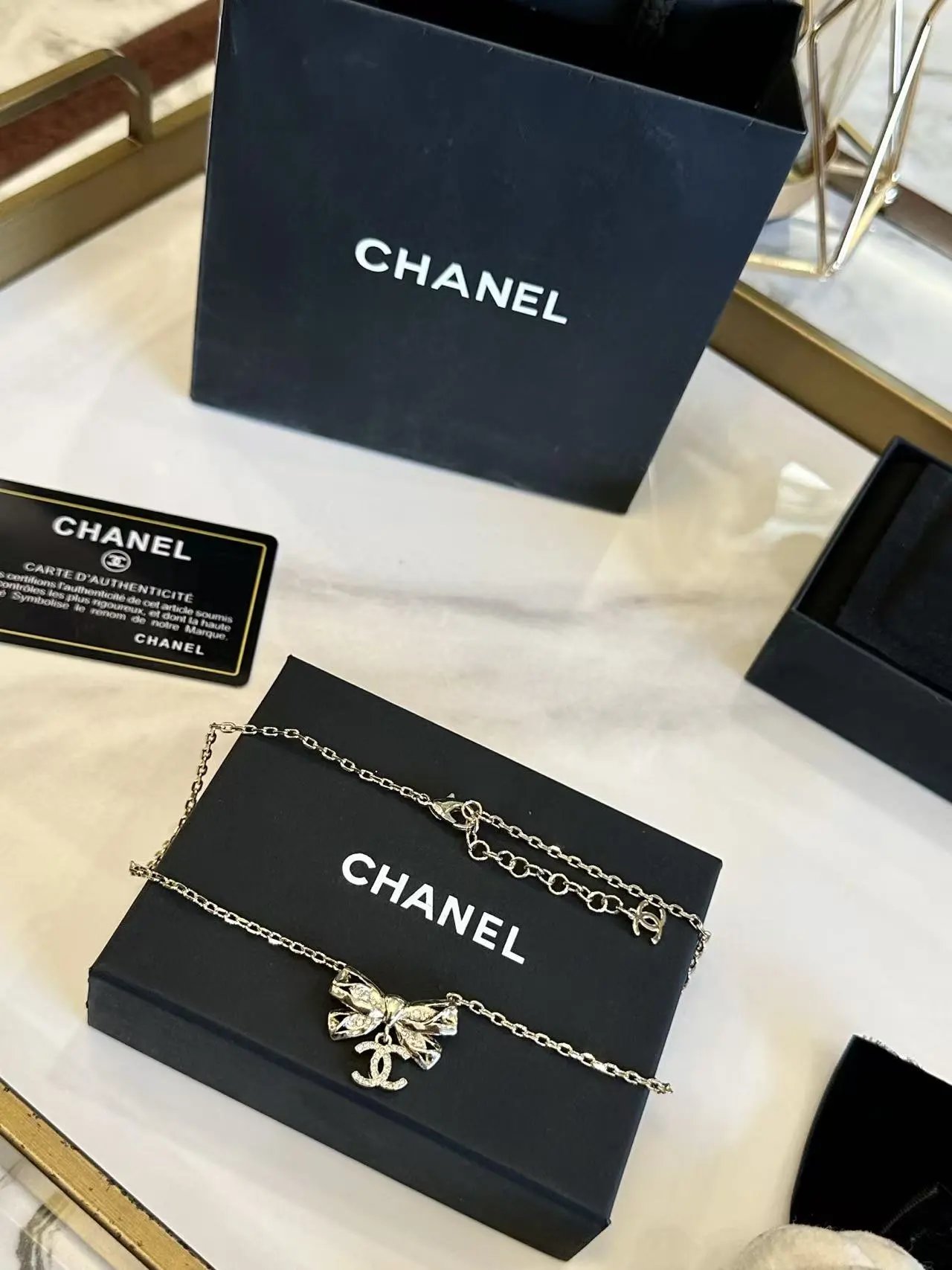 Chanel Jewelry Logo Pendant Necklace — 26