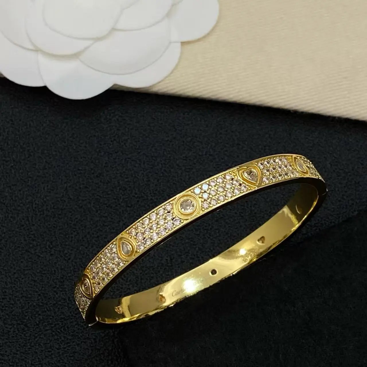 Cartier Jewelry LOVE bracelet with diamond-set screw motifs — 5