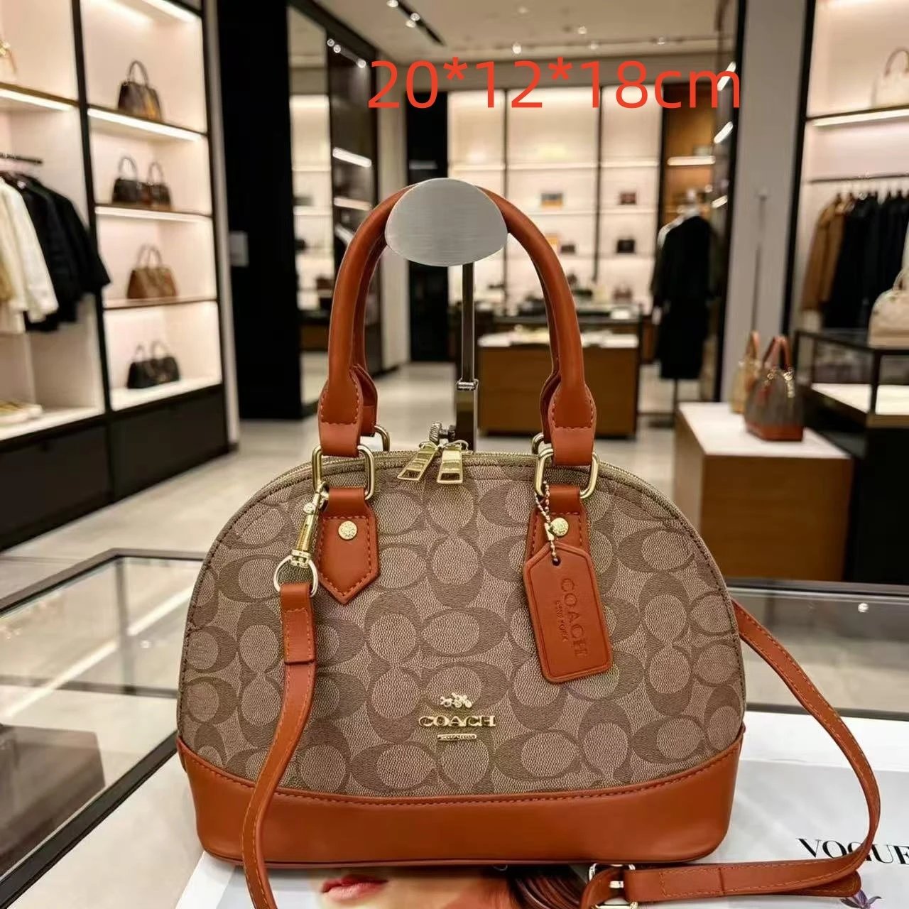 Chanel Handbags Top-Handle Tote with Logo-Print Shoulder Strap and Scarf — 40