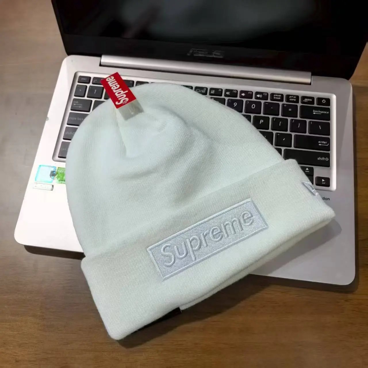 Supreme Hats Bandana Box Logo Knit Beanie — 9