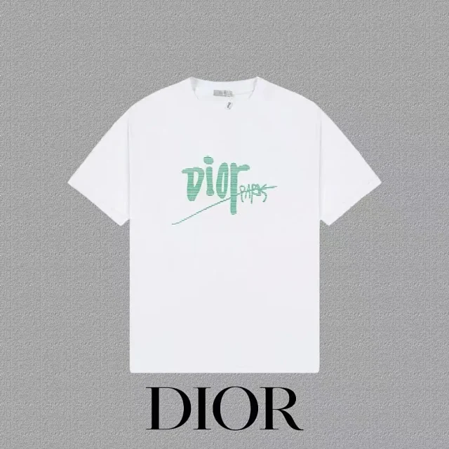 Dior T-Shirts Logo Print Short-Sleeve product detail image 4