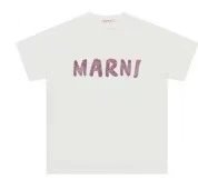 Marni T-Shirts Logo Print Short-Sleeve T-Shirt — 16