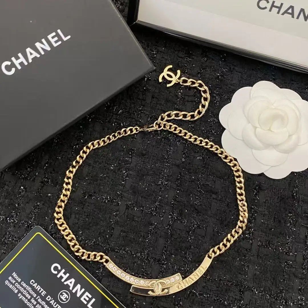 Chanel Jewelry Logo Pendant Necklace — 22