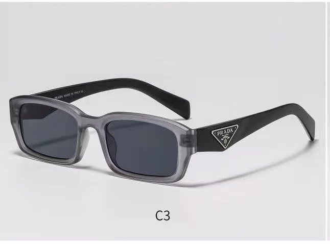 Prada Eyewear Square-frame sunglasses with triangle logo temples image 13