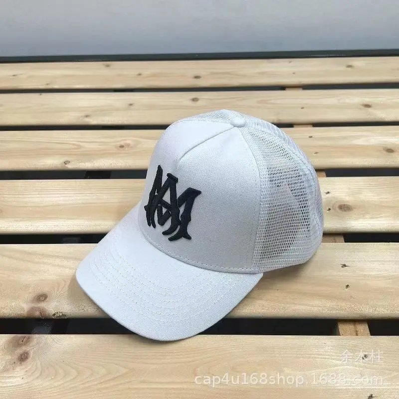 AMIRI Hats Mesh Trucker Cap with Embroidered Logo — 25