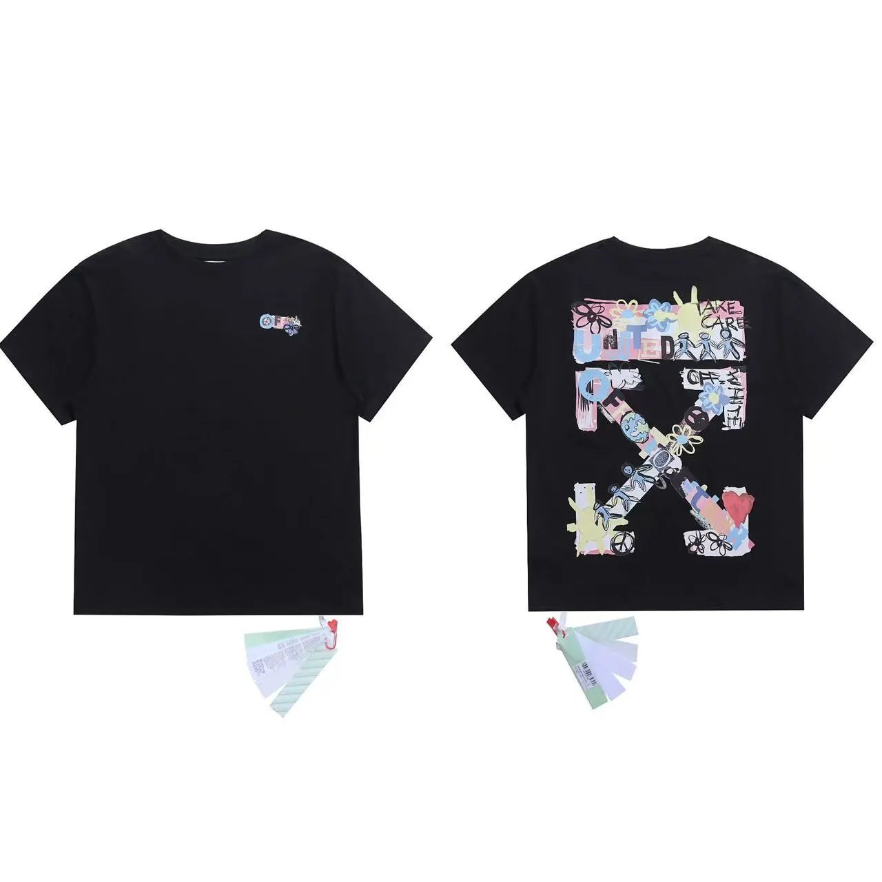 Off-White T-Shirts Graphic Arrow-Print Short-Sleeve T-Shirt — 21