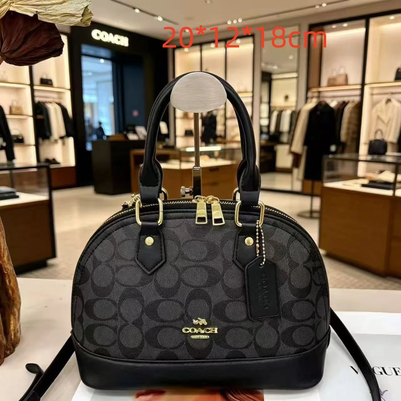 CELINE Crossbody Bags Triomphe Emblem Canvas Bucket — 14