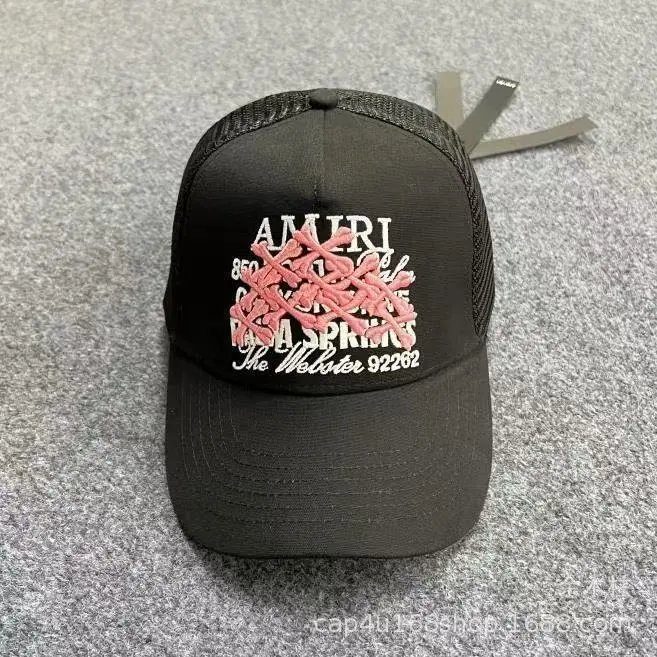 AMIRI Hats Mesh Trucker Cap with Embroidered Logo — 17