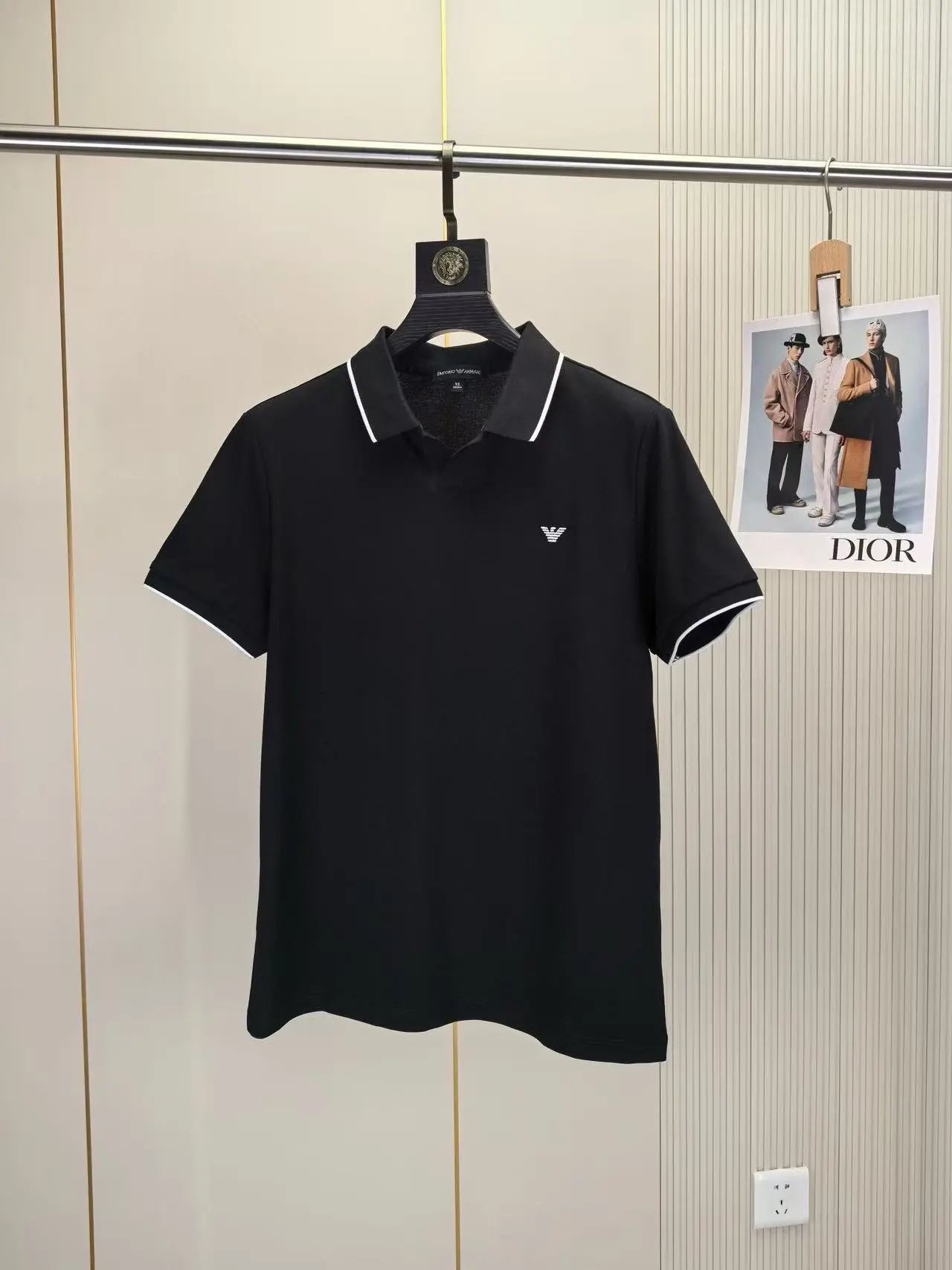 Emporio Armani T-Shirts EA7 Logo Short-Sleeve T-Shirt — 39