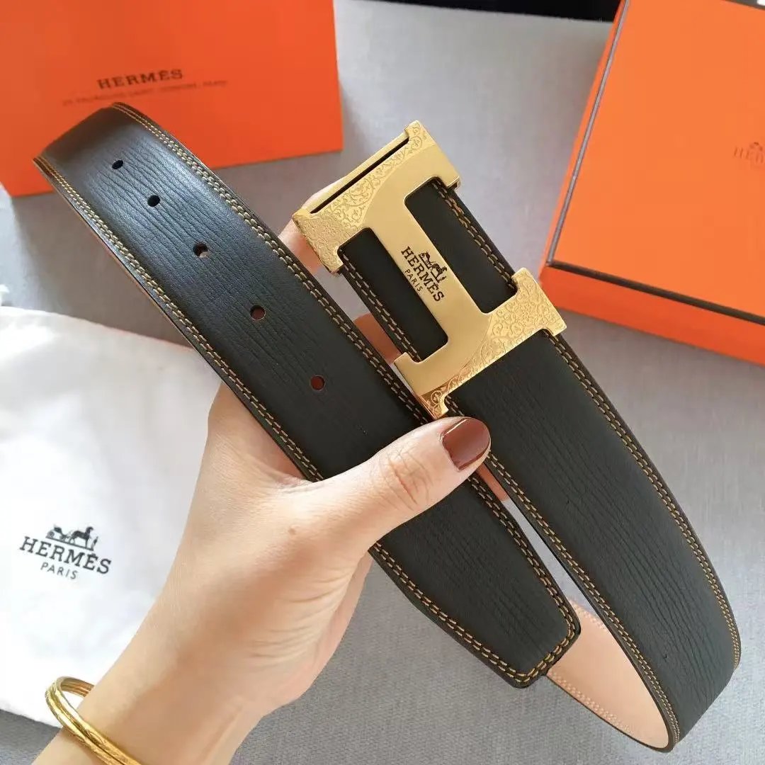 Hermès Belts K1-0118 H-Buckle Leather Belt — 29