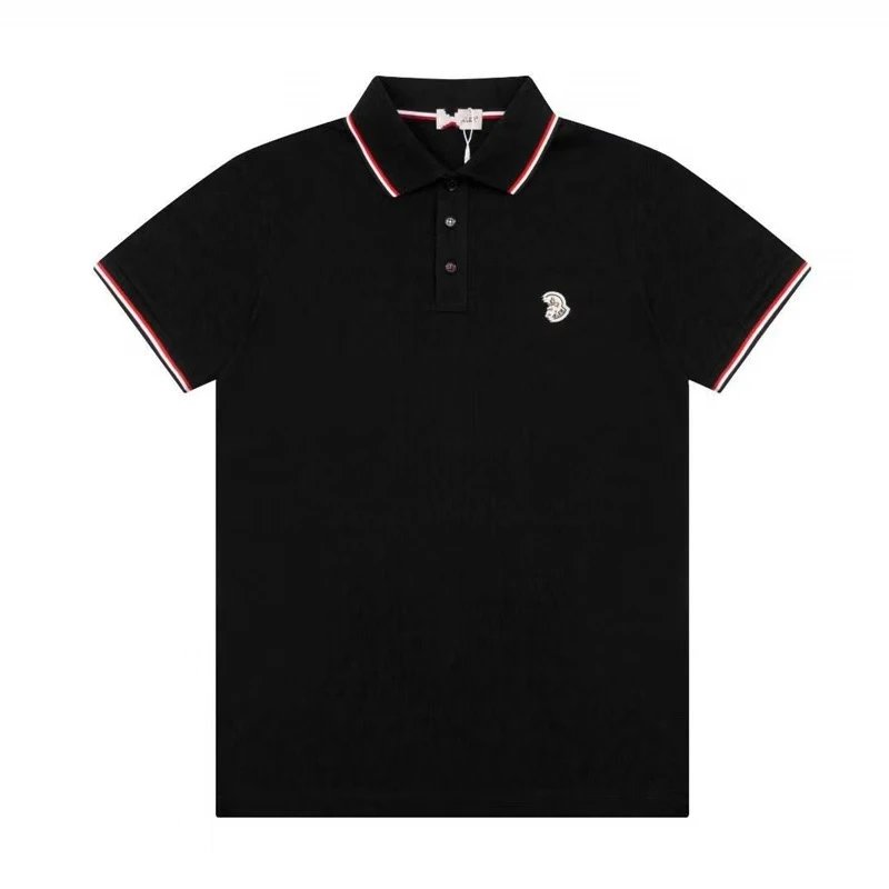Moncler Shirts Short-Sleeve Logo Polo Shirt — 32