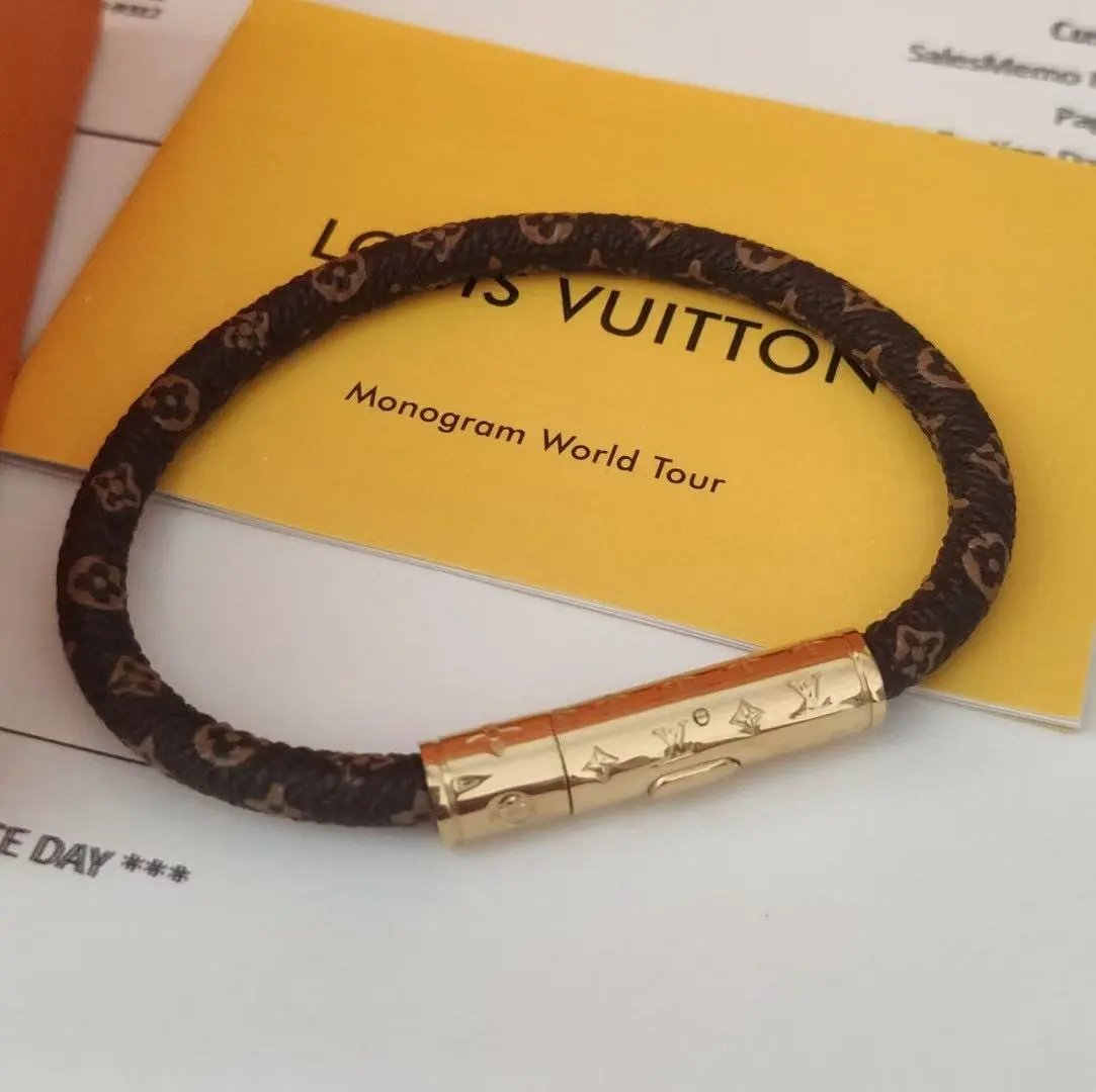 Louis Vuitton Jewelry Leather Bracelet — 22