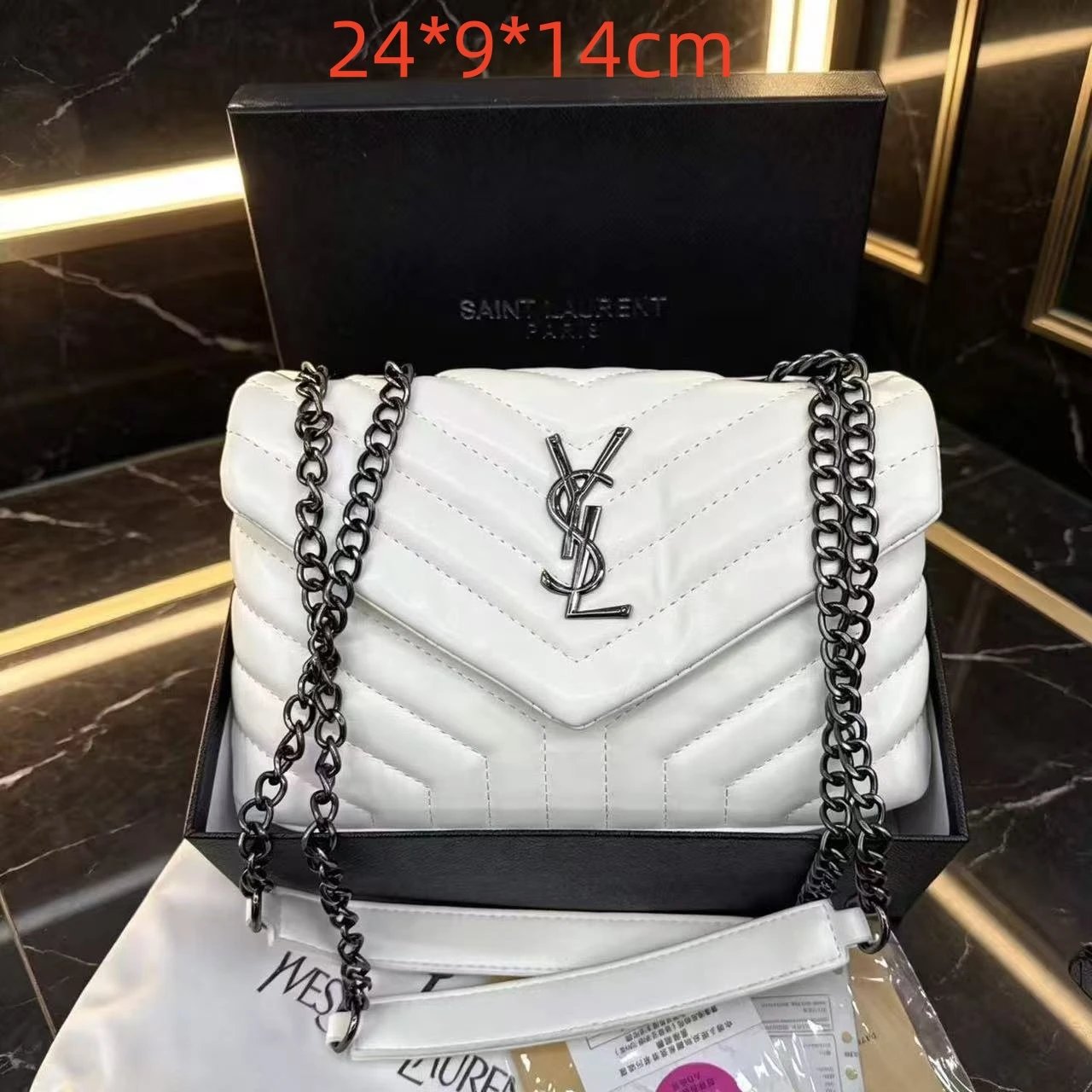 Saint Laurent Crossbody Bags YSL Monogram Flap Bag — 16