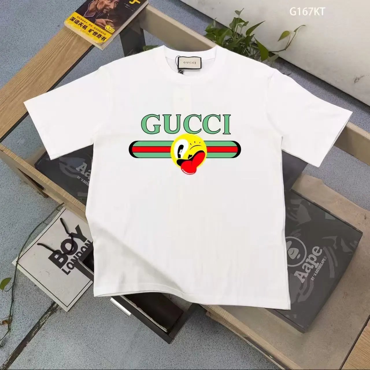Gucci T-Shirts Short-Sleeve Logo Print — 3