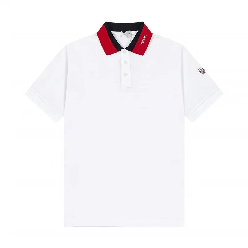 Moncler Shirts Short-Sleeve Logo Polo Shirt — 40