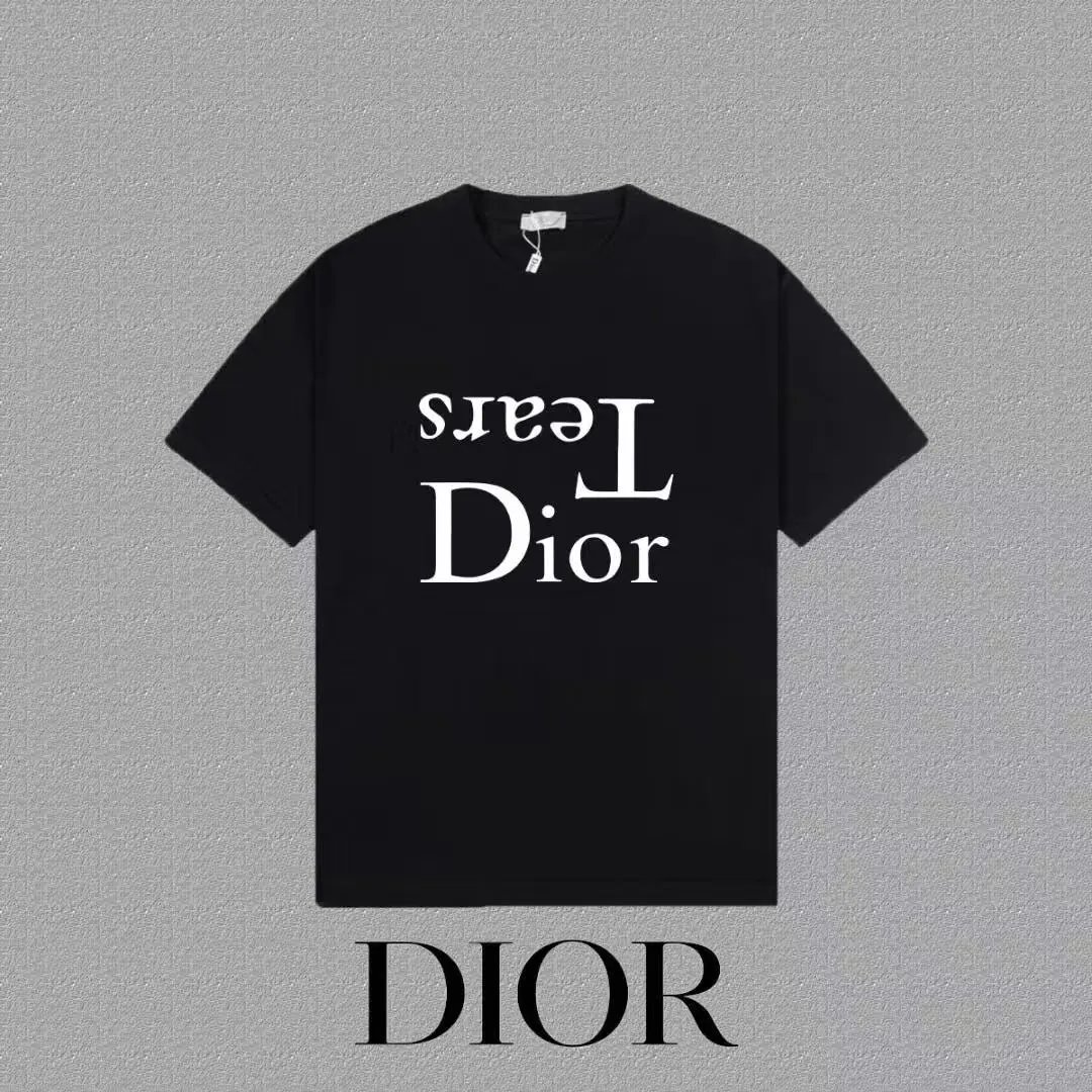 Dior T-Shirts Logo Print Short-Sleeve image 3