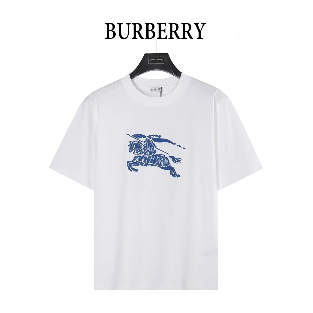 Burberry T-Shirts Crew-neck logo-print short-sleeve T-shirt — 30