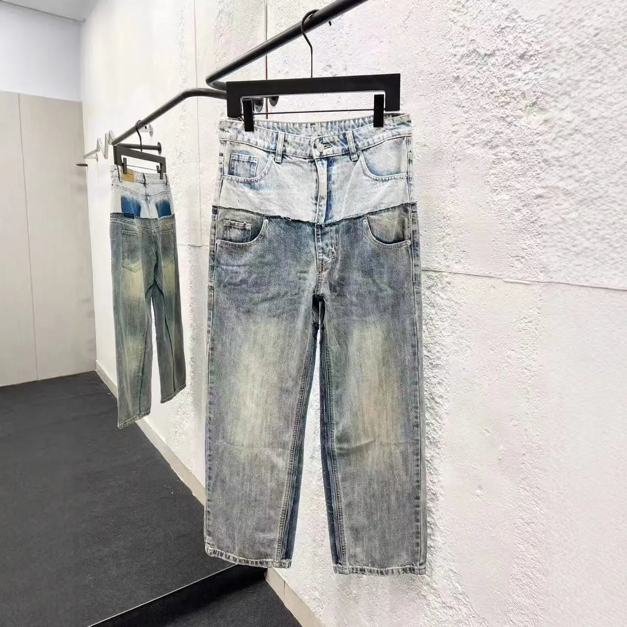 Balenciaga Jeans Denim with logo print, side stripes, or flared-leg designs — 11