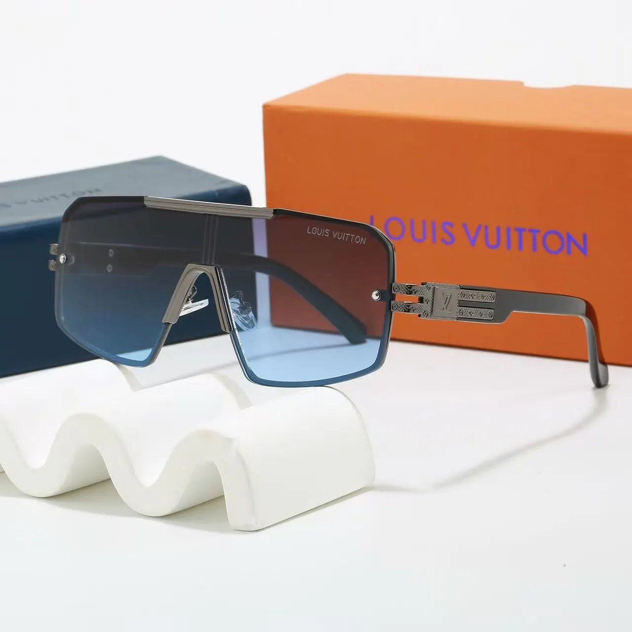 Louis Vuitton Eyewear Monogram Shield Sunglasses — 17