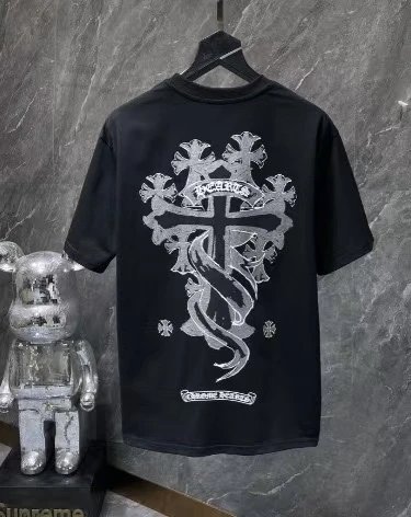Chrome Hearts T-Shirts Short-Sleeve Cross Graphic — 29