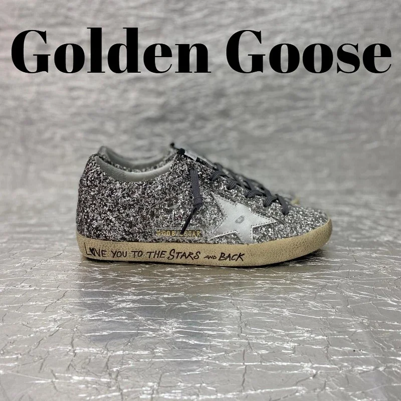 Golden Goose Sneakers Low-top distressed with star appliqué — 34(Custom color, no refund, no change, mind carefully)