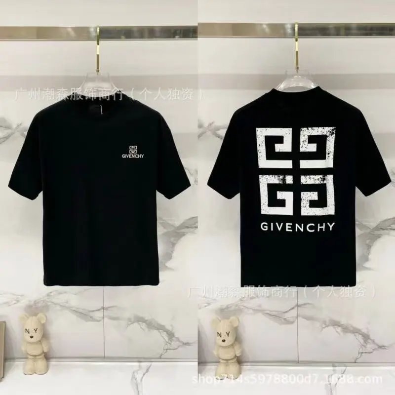 Givenchy T-Shirts Graphic Print Crewneck T-Shirt — 39