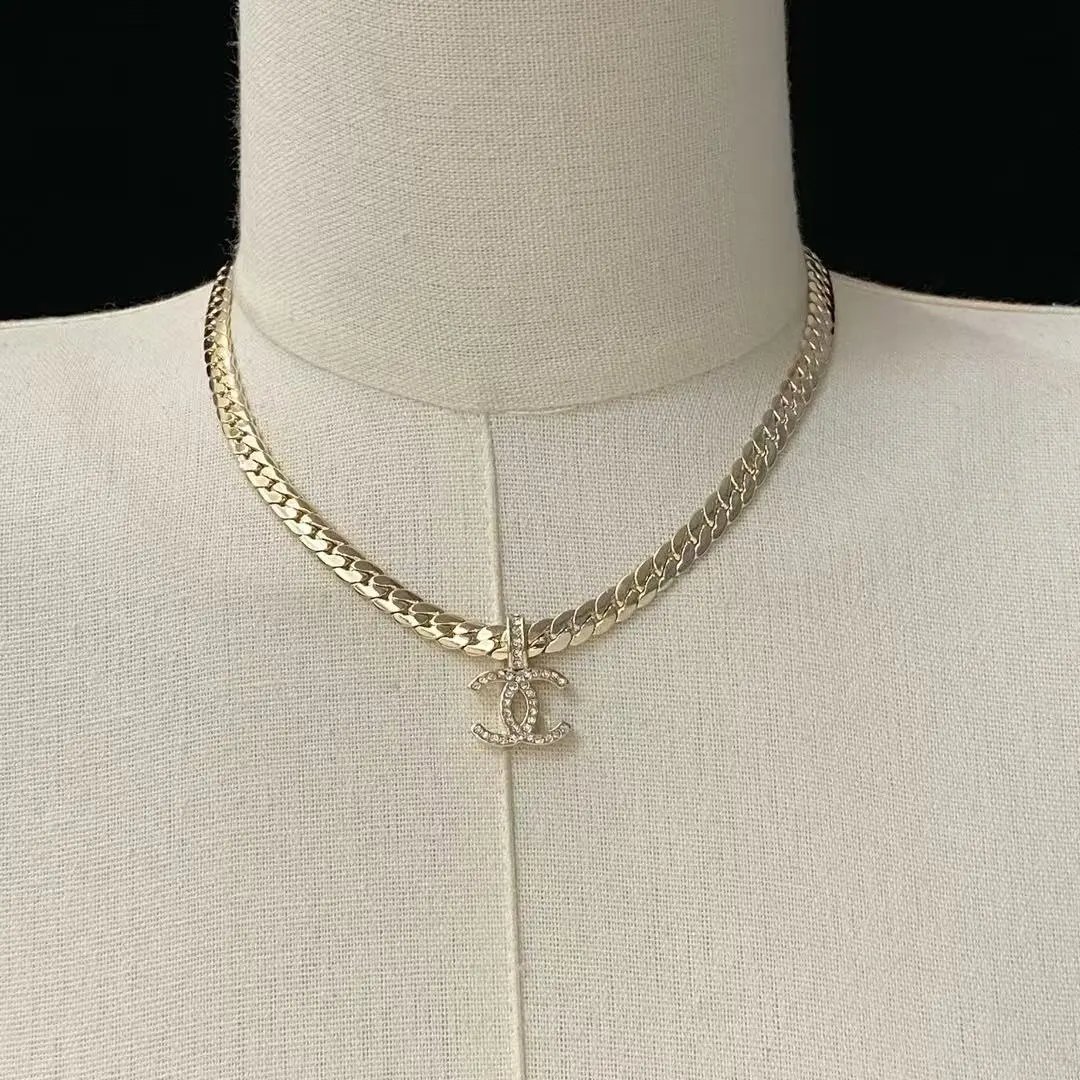 Chanel Jewelry Logo Pendant Necklace — 3