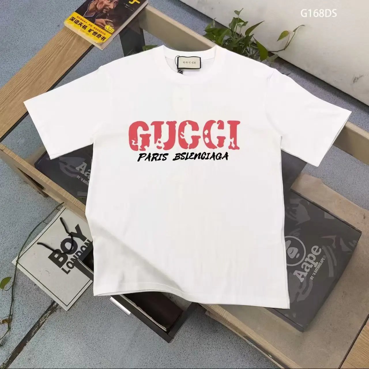 Gucci T-Shirts Short-Sleeve Logo Print — 5