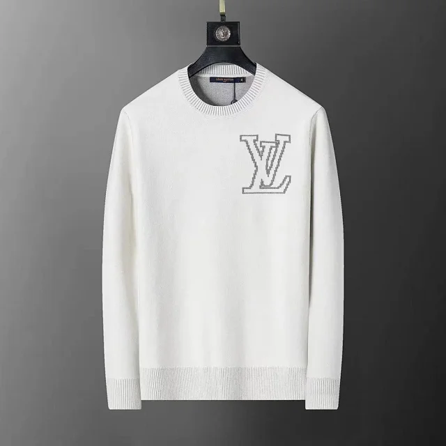 Louis Vuitton Knitwear Long-Sleeve Logo Knit Sweater product detail image 3