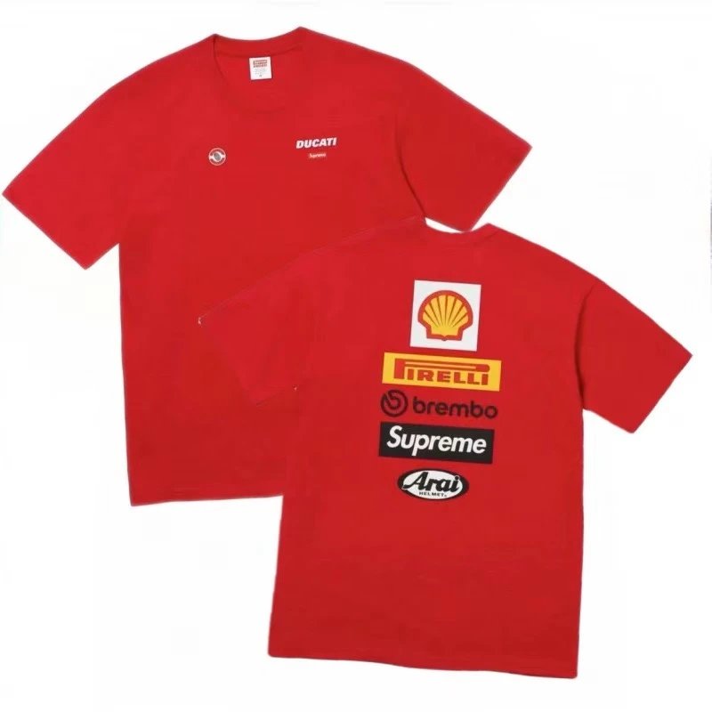 Supreme T-Shirts Short-Sleeve Logo Print — 24