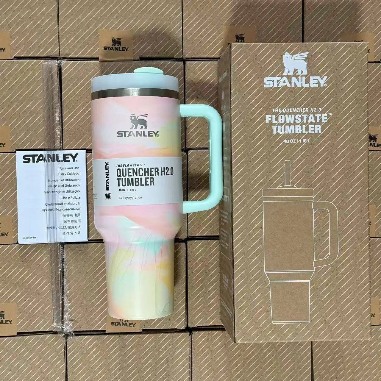 Stanley Uncategorized Quencher H2.0 Tumbler with Handle and Straw — 20