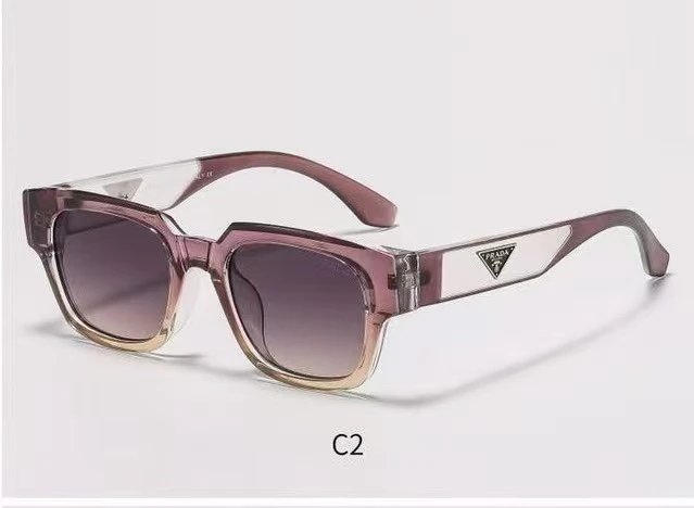 Prada Eyewear Square-frame sunglasses with triangle logo temples image 7