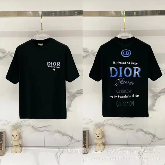 Dior T-Shirts DR42-55 logo graphic short-sleeve product detail image 13