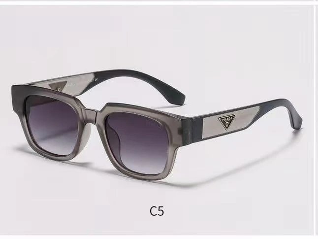 Prada Eyewear Square-frame sunglasses with triangle logo temples image 10